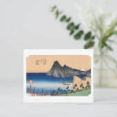 浮世絵 廣重 東海道五十三次 舞坂 ポストカード (スタンド正面)