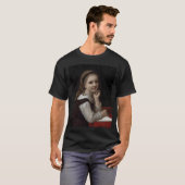 浮世絵 歌川広重 女性 半袖 Tシャツ (正面フル)