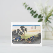 浮世絵 歌川広重 No.37 藤川 ポストカード (スタンド正面)