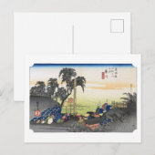 浮世絵 歌川広重 No.37 藤川 ポストカード (正面/裏面)