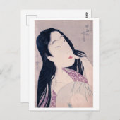 浮世絵[歌麿]美しい015 ポストカード (正面/裏面)