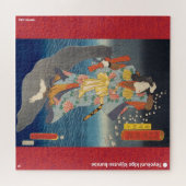 浮世絵 – 綱出勇風 – マジシャン日本の- ジグソーパズル (横)