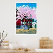 浮世絵 – 羽水 – No.44上野の清水殿 –  ポスター (キッチン)