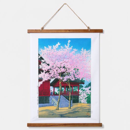 浮世絵 – 羽水 – No.44上野の清水殿 –  吊り下げ型タペストリー (正面)