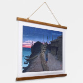 浮世絵[蓮井] C23佐渡島相川町 吊り下げ型タペストリー (傾斜あり)