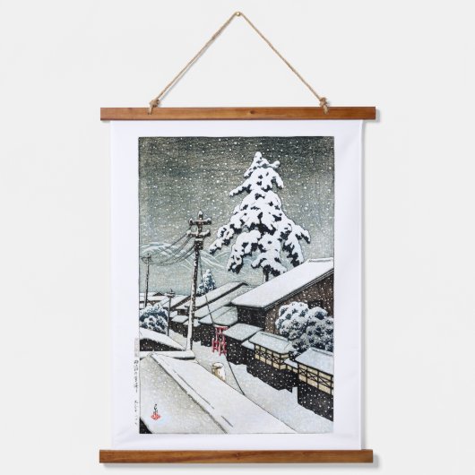 浮世絵[蓮井] C30丹後国宮津 吊り下げ型タペストリー (正面)