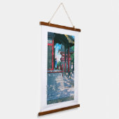 浮世絵 – 蓮井 – No.18目黒不動 –  吊り下げ型タペストリー (傾斜あり)