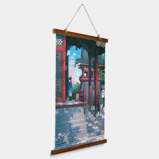 浮世絵 – 蓮井 – No.18目黒不動 –  吊り下げ型タペストリー (傾斜あり)