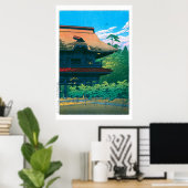 浮世絵 – 蓮井 – No.42鎌倉建長寺 – ポスター (ホームオフィス)