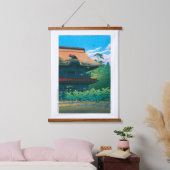 浮世絵 – 蓮井 – No.42鎌倉建長寺 – 吊り下げ型タペストリー (寝室)