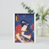 浮世絵 – 豊国マンガ- No.01桐太郎 –  ポストカード (スタンド正面)