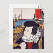 浮世絵[豊国] 59-42桑名徳三 ポストカード (正面/裏面)