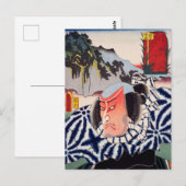 浮世絵[豊国] 69-48坂の下次郎三 ポストカード (正面/裏面)