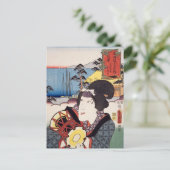 浮世絵[豊国] 76-53松平の妻大徳 ポストカード (スタンド正面)