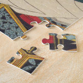 浮世絵 – 豊国 – No.01雑種自来屋 –  ジグソーパズル (側面)