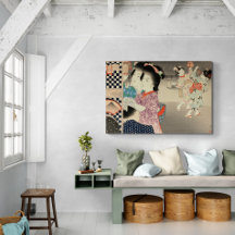 浮世絵 風の蛍籠 Vintage Japanese