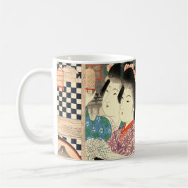 浮世絵 風の蛙かご デザイン コーヒーマグカップ