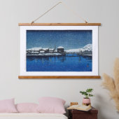 浮世絵[hasui]佐渡海老須港 吊り下げ型タペストリー (寝室)