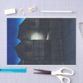 浮世絵- hasui - C04 - Shinkawa Rive at Night - 薄葉紙 (クラフト)