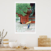 浮世絵- hasui - C06 – 山王神社(早い時期) ... ポスター (キッチン)