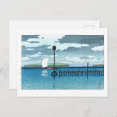 浮世絵- hasui - C09 – 品川オフ –  ポストカード (正面/裏面)