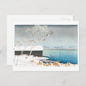 浮世絵- hasui - C11 – 雪の白髭 –  ポストカード (正面/裏面)