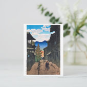 浮世絵[hasui] C13秋アットザアラユスパ ポストカード (スタンド正面)