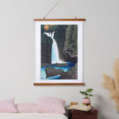 浮世絵[hasui] C14勇飛の滝at塩原 吊り下げ型タペストリー (寝室)