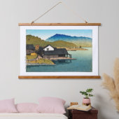 浮世絵[hasui] C15久串湖若狭市 吊り下げ型タペストリー (寝室)