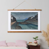 浮世絵[hasui] C17小浜堀川 吊り下げ型タペストリー (寝室)