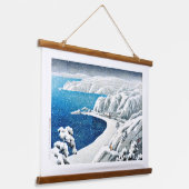 浮世絵[hasui] C18佐渡島西三河坂 吊り下げ型タペストリー (傾斜あり)