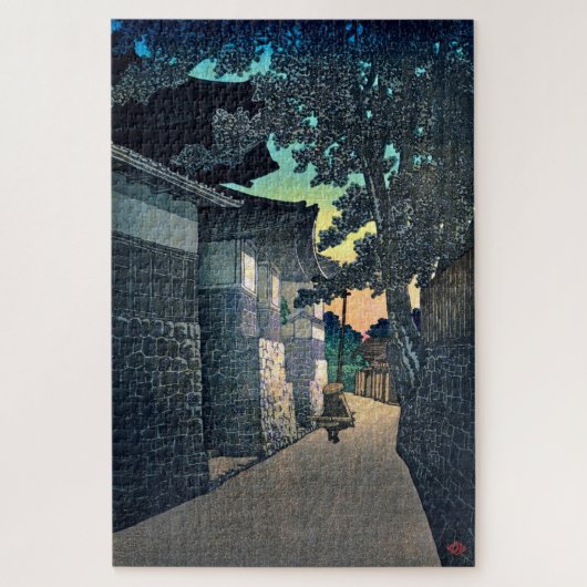 浮世絵[hasui] C20興正寺、氷見、越中 ジグソーパズル (縦)