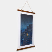 浮世絵[hasui] C24夕べシャワー寺泊 吊り下げ型タペストリー (傾斜あり)