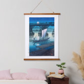 浮世絵[hasui] C25旭橋小千谷 吊り下げ型タペストリー (寝室)