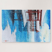 浮世絵[hasui] C26宮島素晴らしの1日の雪 ジグソーパズル (横)