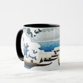 浮世絵[hasui] C27天橋立in雪 マグカップ (正面左)