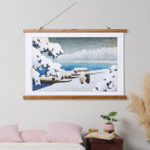 浮世絵[hasui] C27天橋立in雪 吊り下げ型タペストリー (寝室)