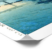 浮世絵[hasui] C29朝、大阪道頓堀市 ポスター (角)