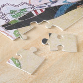 浮世絵- hasui - m01 – 減光春- ジグソーパズル (側面)