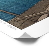 浮世絵- hasui - m02 – 雨の中の牛堀 – ポスター (角)