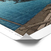 浮世絵- hasui - m02 – 雨の中の牛堀 –  ポスター (角)