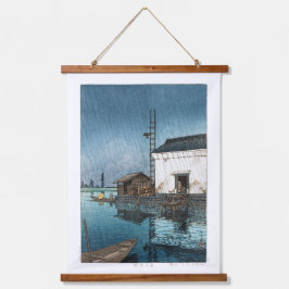 浮世絵- hasui - m02 – 雨の中の牛堀 –  吊り下げ型タペストリー