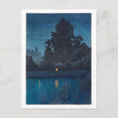 浮世絵- hasui - m03 – 雨の中の大宮 – ポストカード (正面)