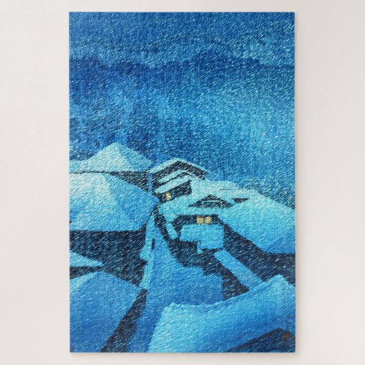 浮世絵- hasui - m04 – 畑織熱春- ジグソーパズル (縦)