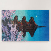 浮世絵- hasui - m08 -春夕べ- ジグソーパズル (横)