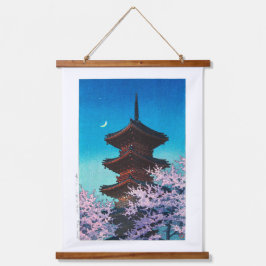 浮世絵- hasui - m08 -春夕べ- 吊り下げ型タペストリー