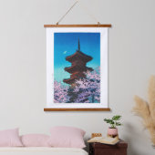 浮世絵- hasui - m08 -春夕べ- 吊り下げ型タペストリー (寝室)