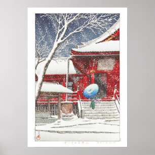 浮世絵- hasui - m09 – 上野清水の雪 –  ポスター
