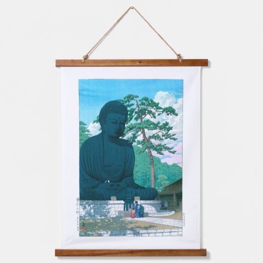 浮世絵- hasui - No.1鎌倉素晴らしの仏 吊り下げ型タペストリー (正面)