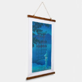 浮世絵- hasui - No.10星空の夜（宮島） - 吊り下げ型タペストリー (傾斜あり)